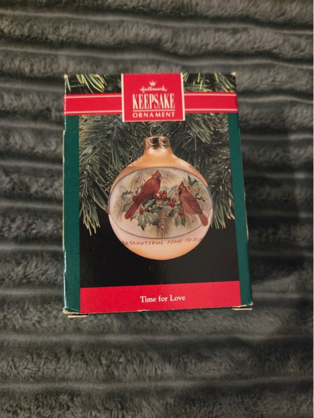 1990 Hallmark Keepsake Ornament "Time for Love"
